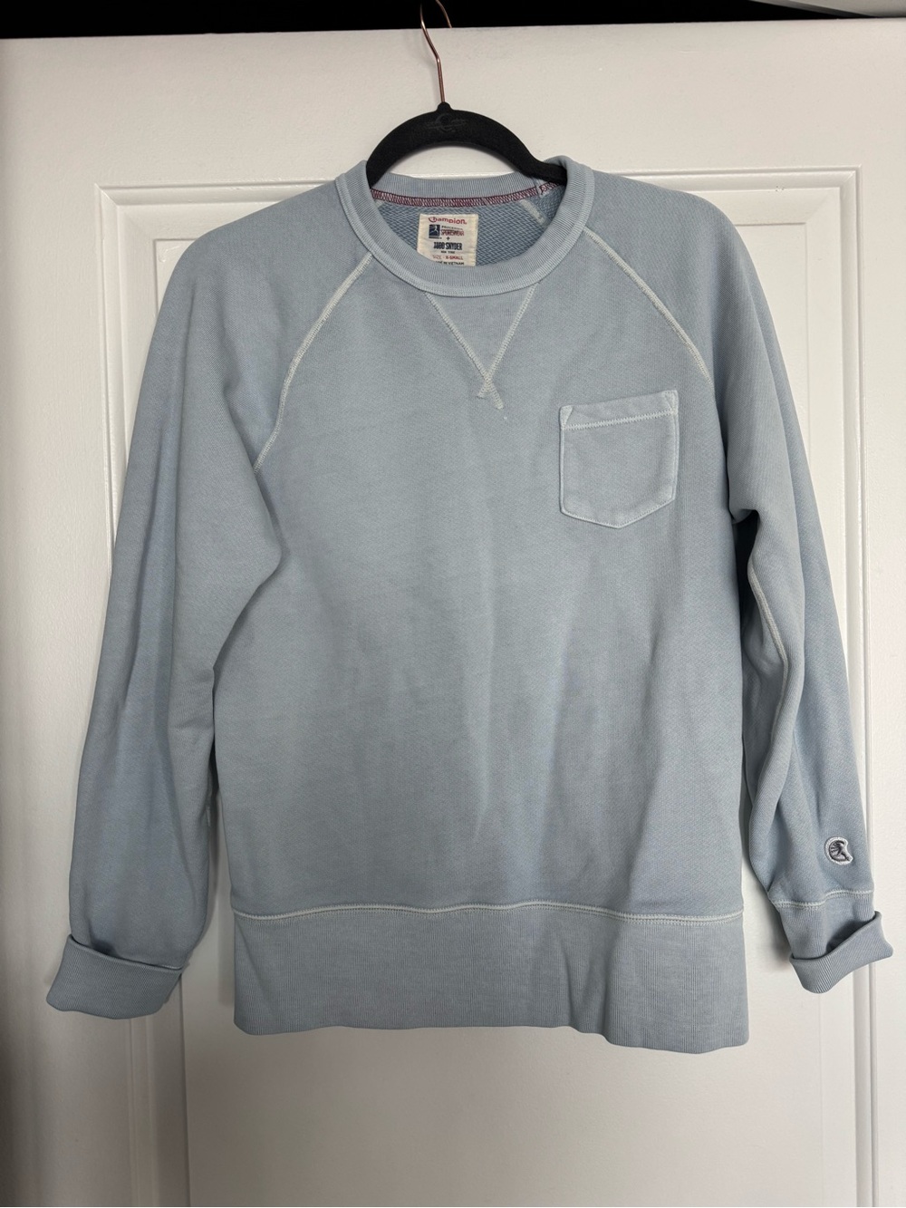 Never been worn Light Blue Women's Crewneck Sweater with Pocket